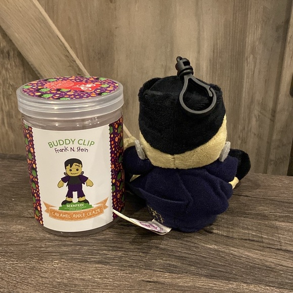 Scentsy Frankenstein Caramel Apple Halloween Buddy Clip Keychain NIB - Picture 9 of 10
